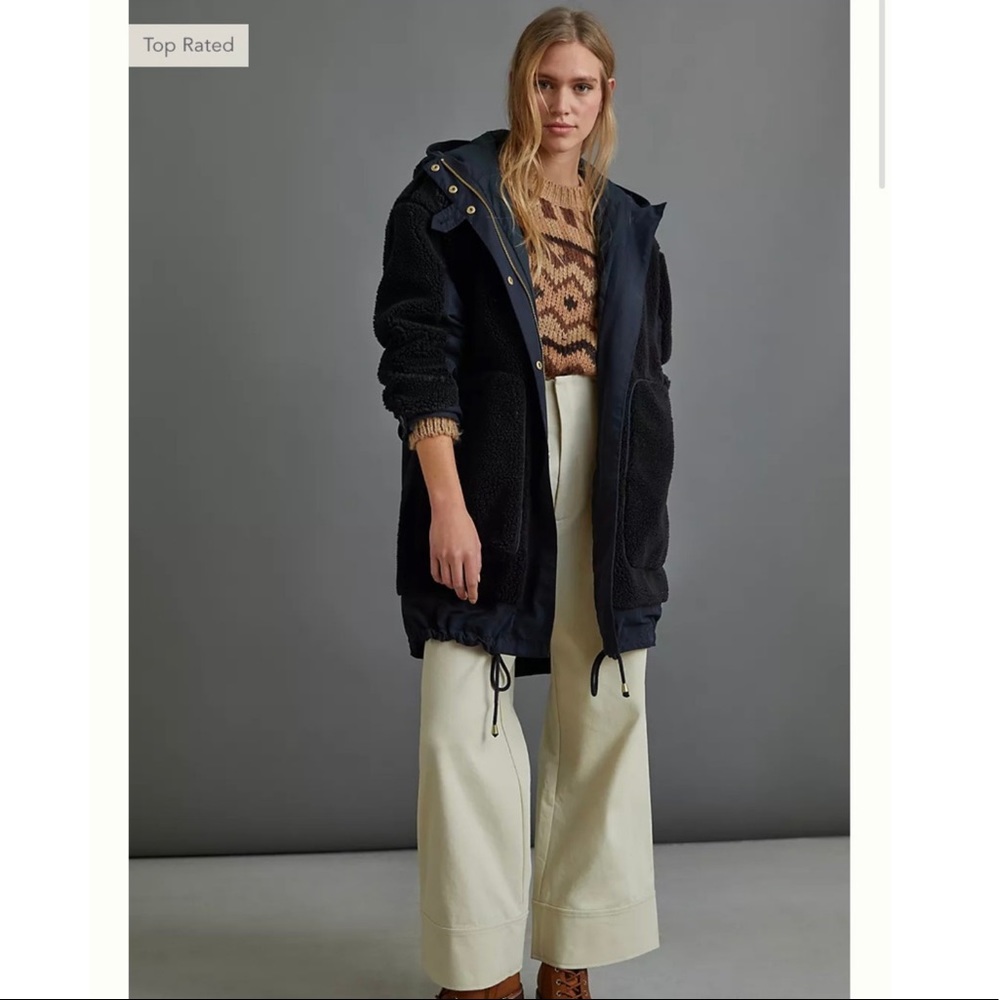 Anthropologie NWT Size S Riley Sherpa Coat